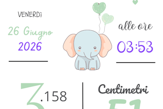 grafiche nascita bimbo e bimba personalizzate