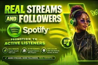 get real active spotify followers zero bot boost spotify streamers, usa listener
