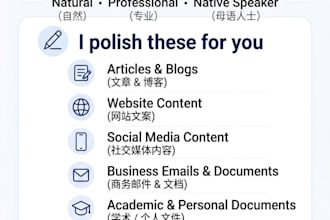 proofread and polish your chinese translation
