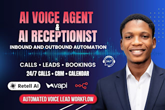 build n8n ai voice agent ai receptionist with vapi  retell for calls and booking