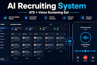 build custom ai powered applicant tracking system with ai voice recruiting setup