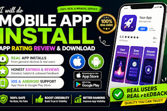 do mobile app install, app rating review, ios android app download