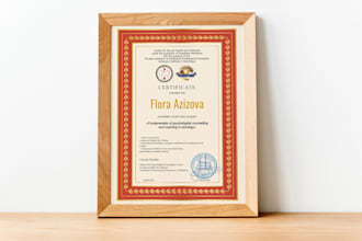 design professional certificate, diploma or award