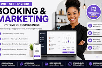 set up an online booking and marketing system for your local service business