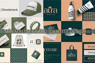 design minimalist brand identity, brand identity kit, corporate identity