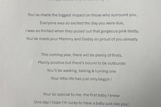 write personalised, lighthearted poems for a special someone in your life