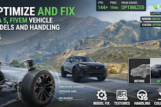 optimize and fix gta 5, fivem vehicle models and handling