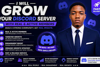 grow your discord server with real and active members