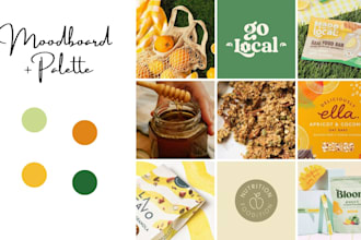 make color palette and mood board for you