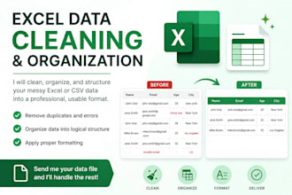 clean and organize your messy excel data