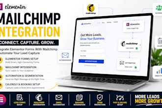 integrate mailchimp forms and elementor lead capture