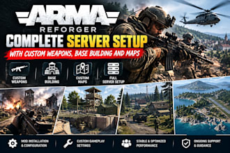 do arma reforger server setup, arma reforger weapons, map creation, arma mod