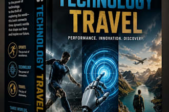 design professional sports, technology and travel book covers