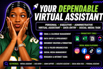 be personal administrative executive virtual assistant social media manager