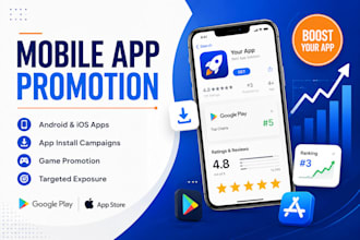 do mobile app promotion, app installs, android ios app marketing