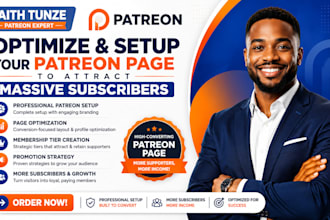 setup and optimize your patreon page professionally