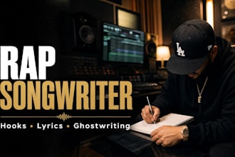 write a catchy rap hook, hip hop lyrics, or ghostwrite your verse