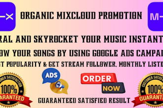 do fast organic mixcloud mix promotion for real engagement using google ads