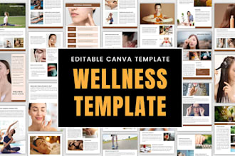 design printable editable wellness mental health self care journals planners
