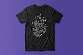 create eye catching t shirt art custom merchandise graphics