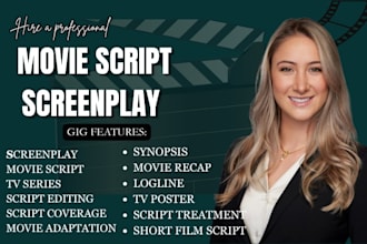 edit, proofread, and format your screenplay or movie script