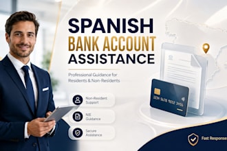 assist with spanish bank account opening and nie application