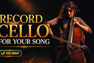record live cello, tracks and orchestral instrument for song, beat or film score
