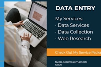 do professional data entry and transcription