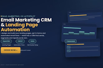create opencrm vbout keila email marketing CRM landing page automation