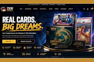 build pokemon shopify store trading card website pokemon website tcg website