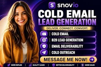 setup snov io cold email b2d lead generation email deliverability cold outreach