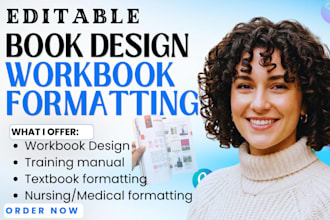 format nursing textbook medical training manual book design workbook formatting