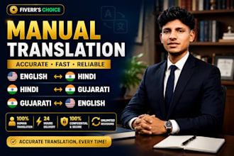 translate english hindi gujarati professionally