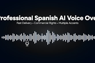 create a professional spanish ai voice over for your video