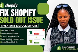 fix shopify sold out issues inventory and out of stock issues checkout issues