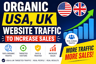 do organic USA,UK website traffic to increase sales