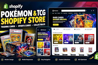 design pokemon website pokemon shopify store trading card website pokemon store