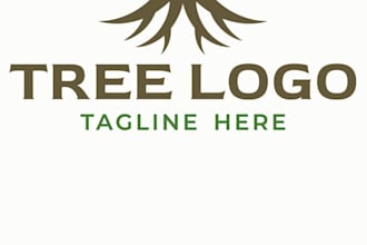 create profesional tree services logo design