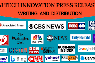 write and distribute an ai or tech innovation press release to top media outlets