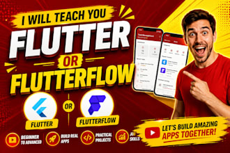 teach flutterflow and help build your mobile app