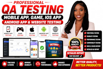 qa testing mobile app testing game ios app testing andriod app website testing