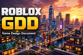 write game design document, roblox game design document, roblox gdd
