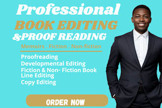 edit and proofread your nonfiction book for clarity, grammar, and flow