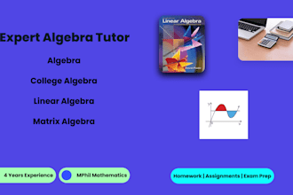 teach linear algebra, matrix algebra and college algebra