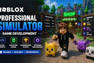 script and build a professional roblox simulator game