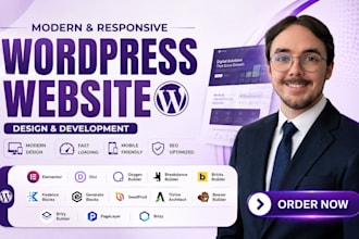 build develop redesign custom wordpress websites with bricks oxygen breakdance