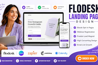 create flodesk landing page for ebook webinar freebie opt in and email list grow