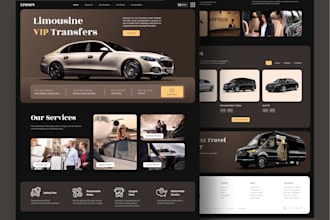 build a luxury chauffeur website, limo booking website, car hire website