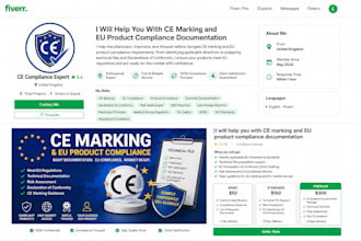 help with ce marking, eu product compliance, technical file and doc