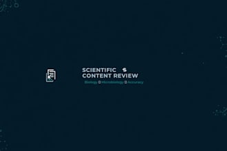 review your biology or microbiology content for scientific accuracy
